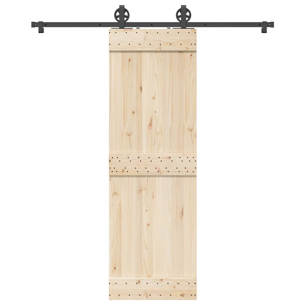 vidaXL Set feronerie pentru ușă glisantă, negru, 183 cm, oțel vidaXL Set feronerie pentru ușă glisantă, negru, 183 cm, oțel