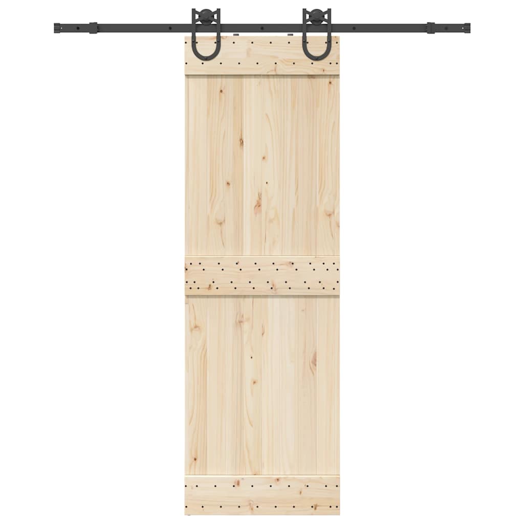 vidaXL Set feronerie pentru ușă glisantă, negru, 183 cm, oțel vidaXL Set feronerie pentru ușă glisantă, negru, 183 cm, oțel
