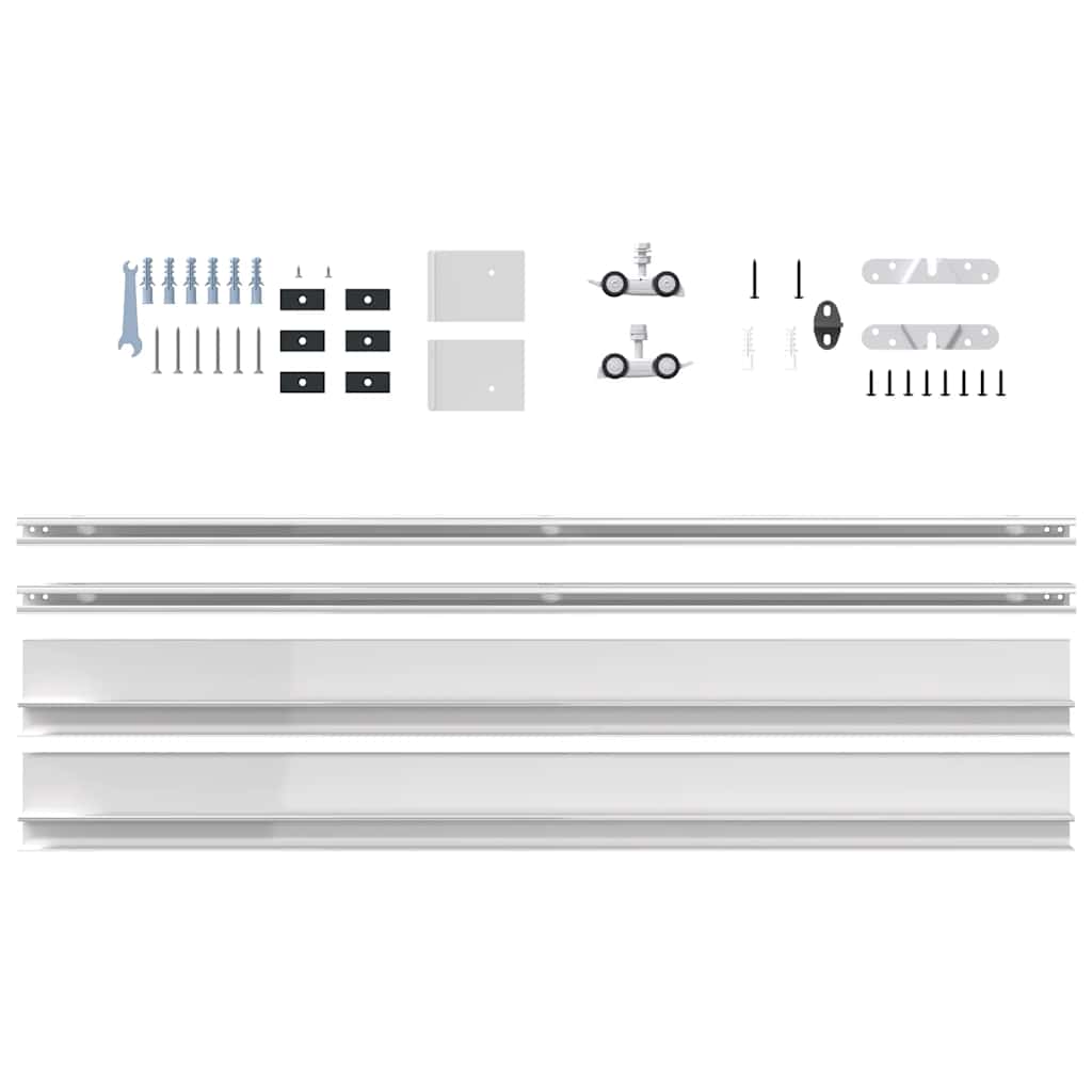vidaXL Set de feronerie pentru uși glisante 183 cm din aliaj aluminiu vidaXL Set de feronerie pentru uși glisante 183 cm din aliaj aluminiu