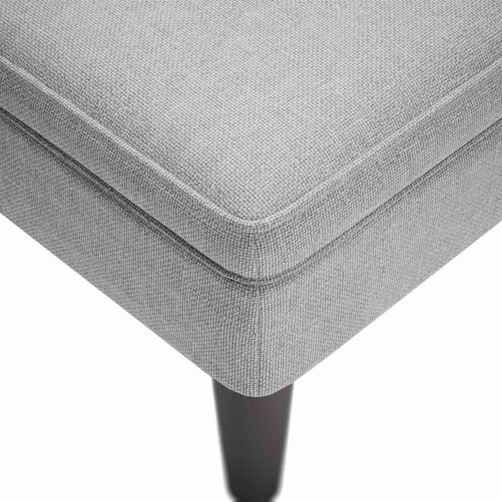 vidaXL Șezlong cu pernă și cotieră dreaptă, gri nor, textil vidaXL Șezlong cu pernă și cotieră dreaptă, gri nor, textil