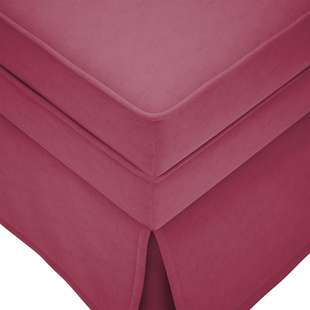 vidaXL Șezlong cu șezlong și cotieră dreaptă Wine Red Velvet vidaXL Șezlong cu șezlong și cotieră dreaptă Wine Red Velvet
