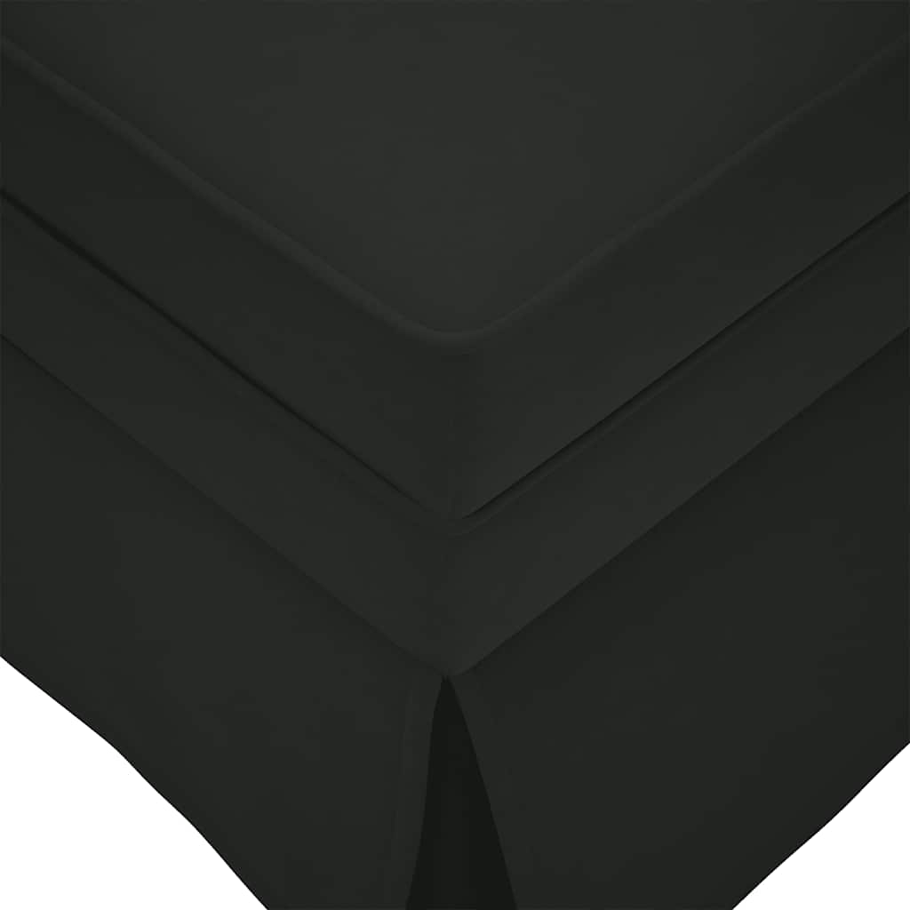vidaXL Sezlong cu suport și cotiera dreaptă catifea neagră vidaXL Sezlong cu suport și cotiera dreaptă catifea neagră