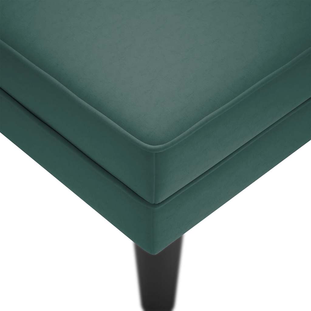 vidaXL Șezlong cu pernă și cotieră dreapta, verde închis, catifea vidaXL Șezlong cu pernă și cotieră dreapta, verde închis, catifea