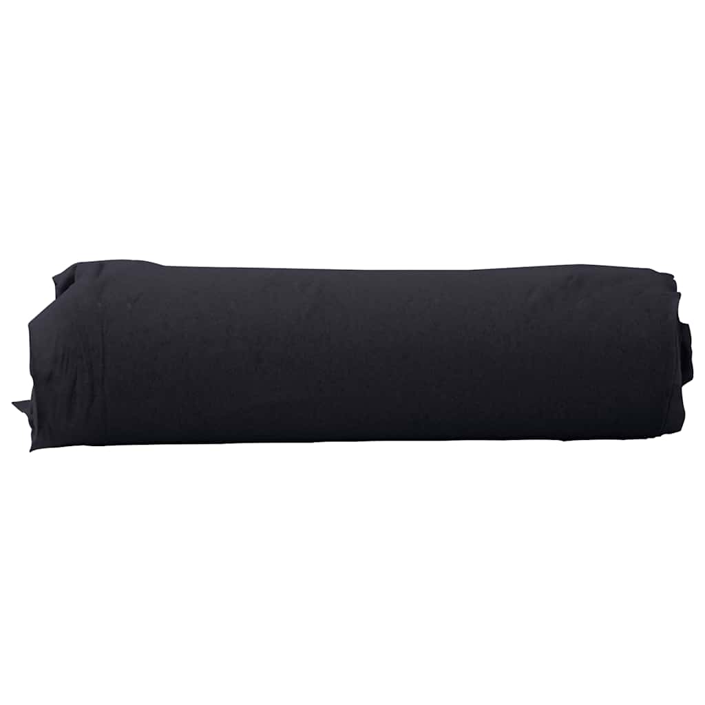 vidaXL Membrană geotextilă, negru, 1 x 10 m, fibră de poliester