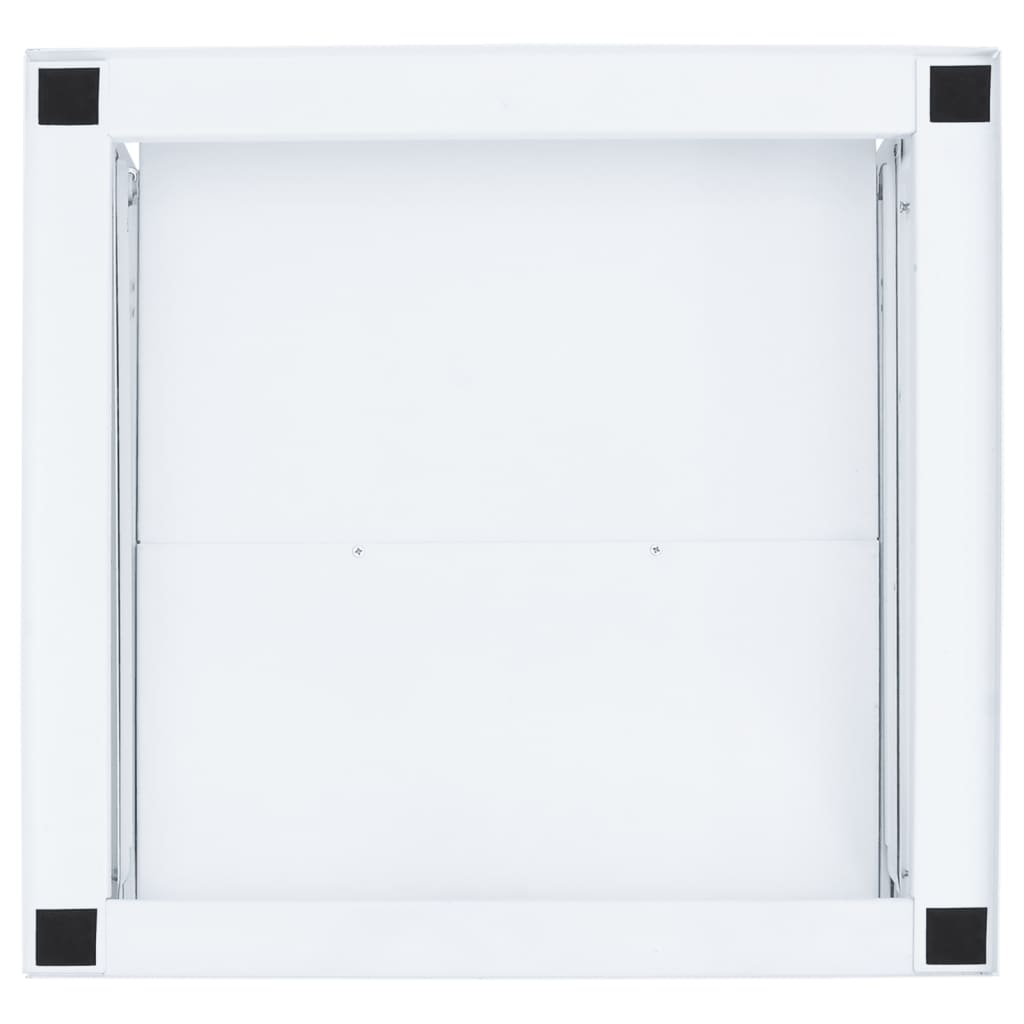 vidaXL Suport mașină de spălat cu raft retractabil, alb vidaXL Suport mașină de spălat cu raft retractabil, alb