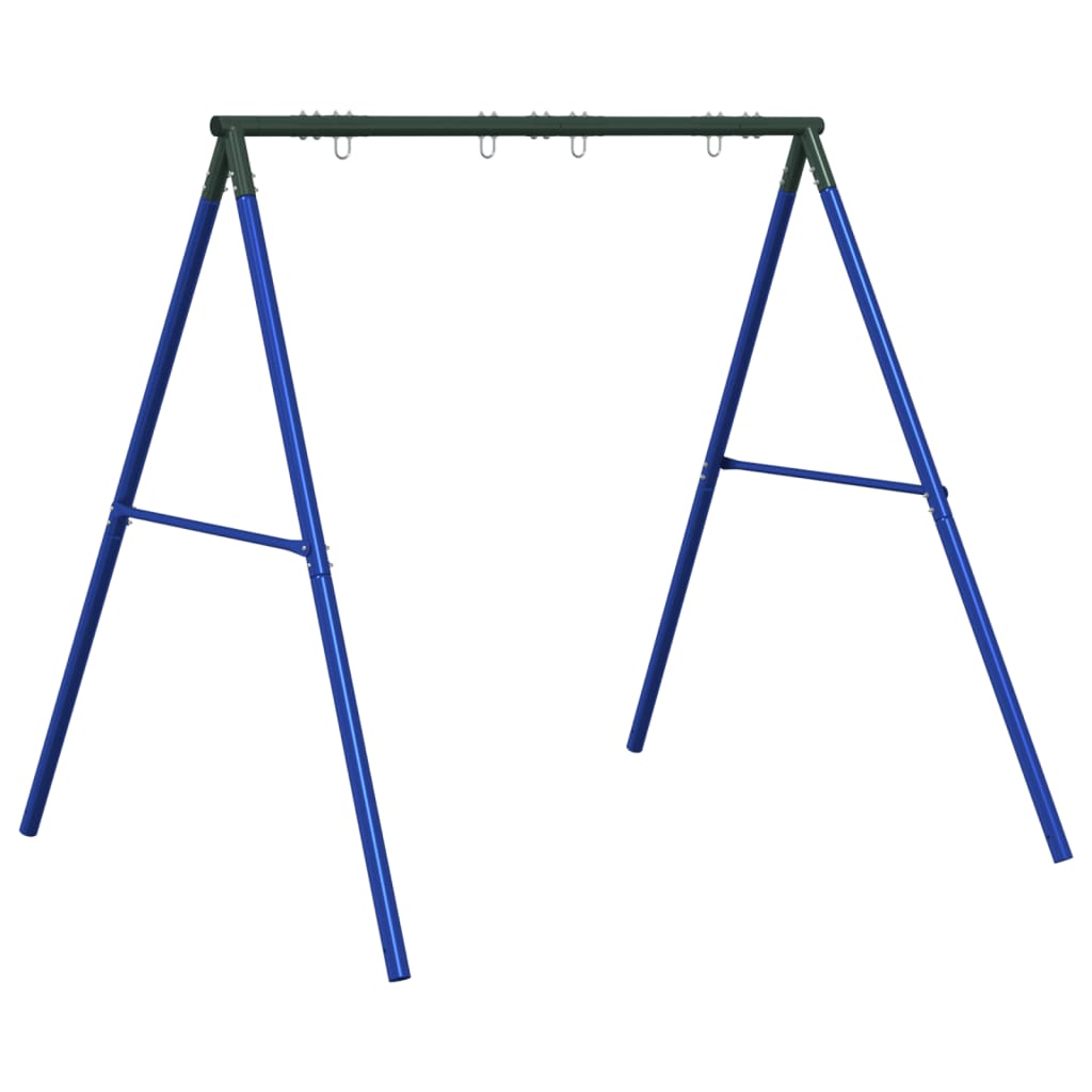 vidaXL Cadru balansoar de exterior 4 cârlige de agățat, albastru, oțel vidaXL Cadru balansoar de exterior 4 cârlige de agățat, albastru, oțel