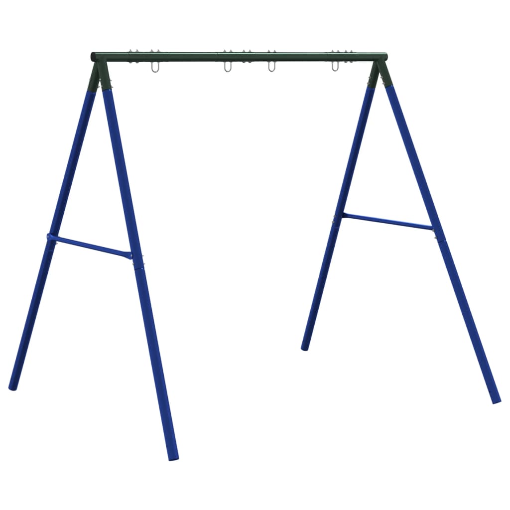 vidaXL Cadru balansoar de exterior 4 cârlige de agățat, albastru, oțel vidaXL Cadru balansoar de exterior 4 cârlige de agățat, albastru, oțel
