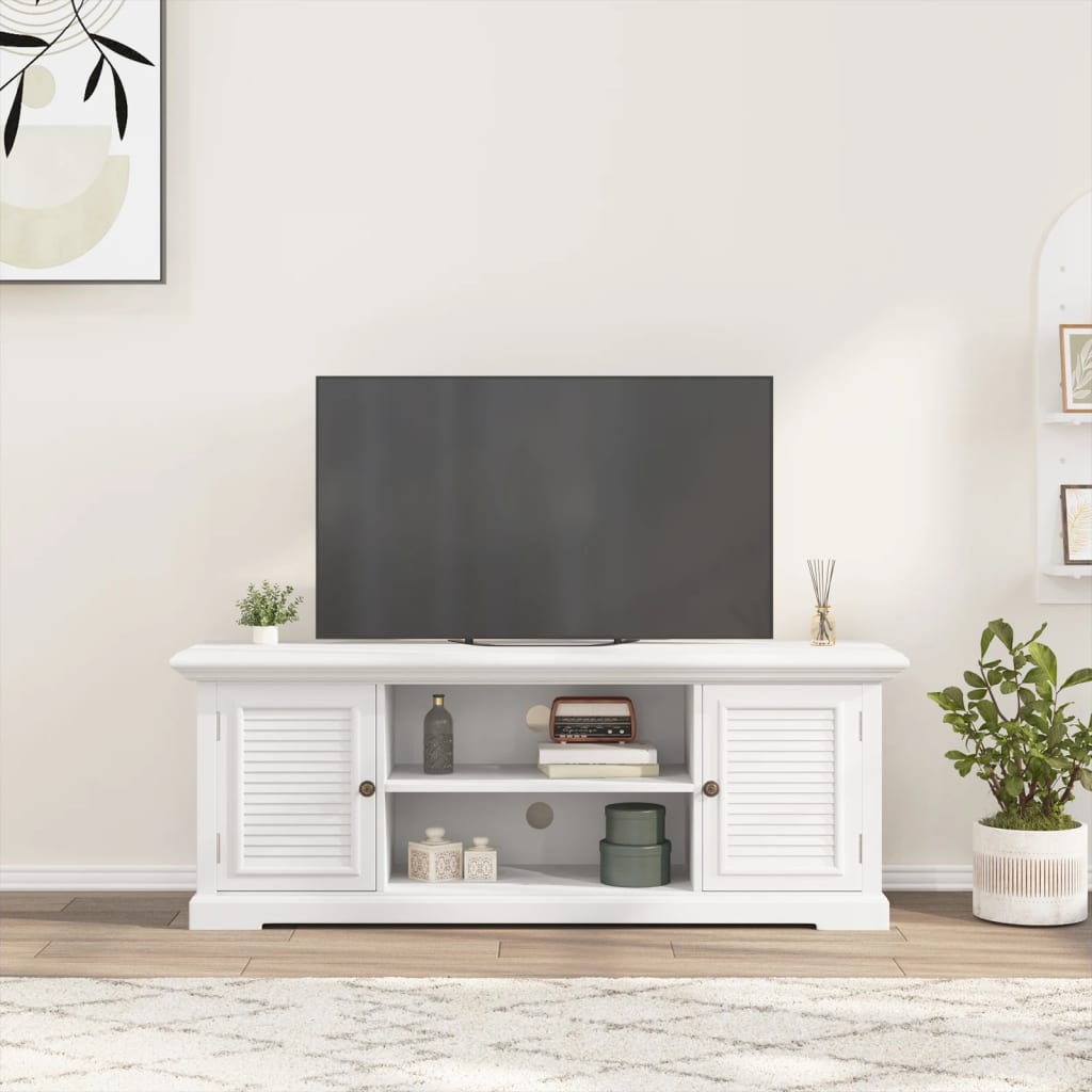 vidaXL Dulap TV, alb, 110x30x41 cm, lemn prelucrat vidaXL Dulap TV, alb, 110x30x41 cm, lemn prelucrat