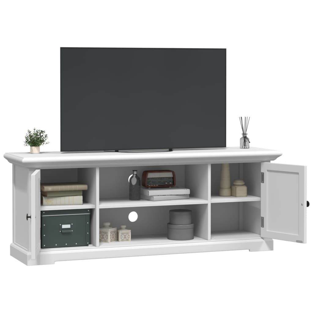 vidaXL Dulap TV, alb, 110x30x41 cm, lemn prelucrat vidaXL Dulap TV, alb, 110x30x41 cm, lemn prelucrat