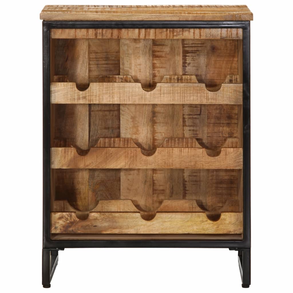 vidaXL Suport de vin pentru 9 sticle, 55x33x70 cm, lemn masiv mango vidaXL Suport de vin pentru 9 sticle, 55x33x70 cm, lemn masiv mango
