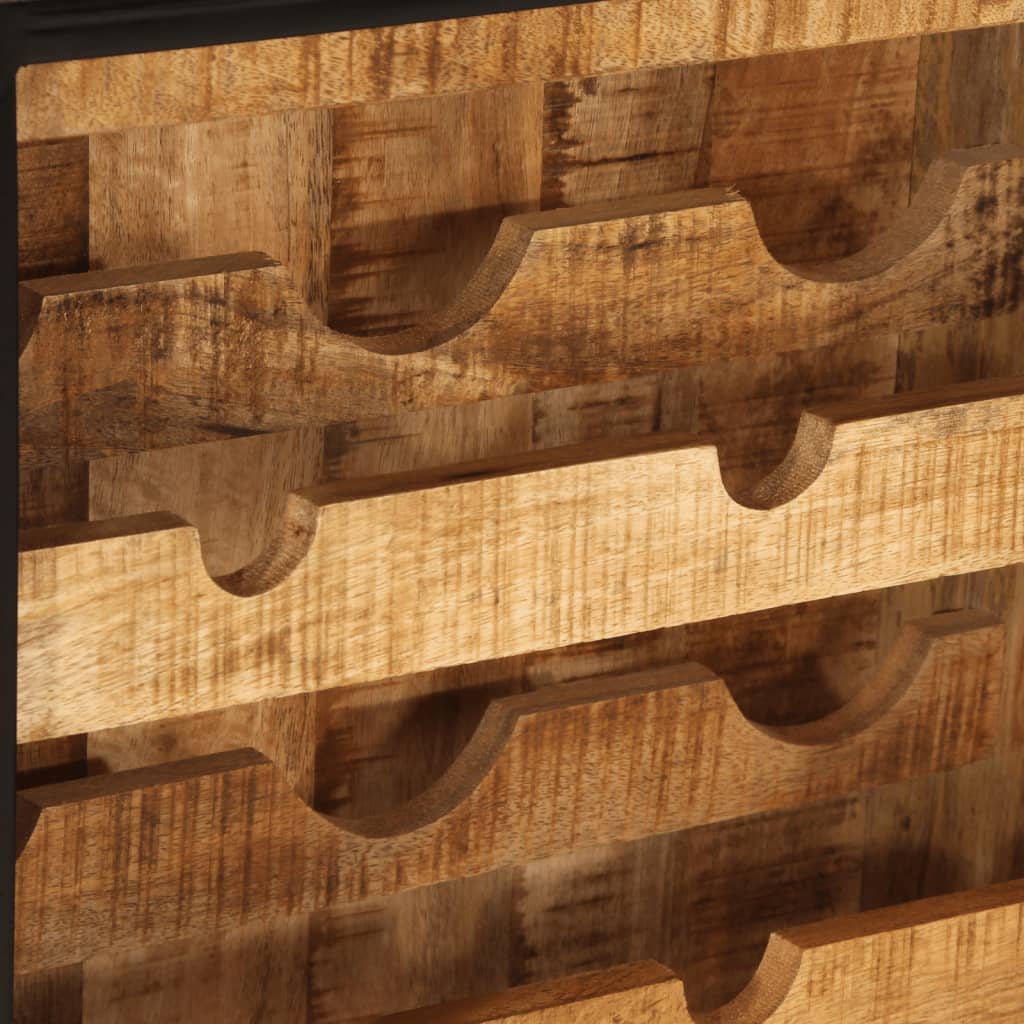 vidaXL Suport de vin pentru 9 sticle, 55x33x70 cm, lemn masiv mango vidaXL Suport de vin pentru 9 sticle, 55x33x70 cm, lemn masiv mango