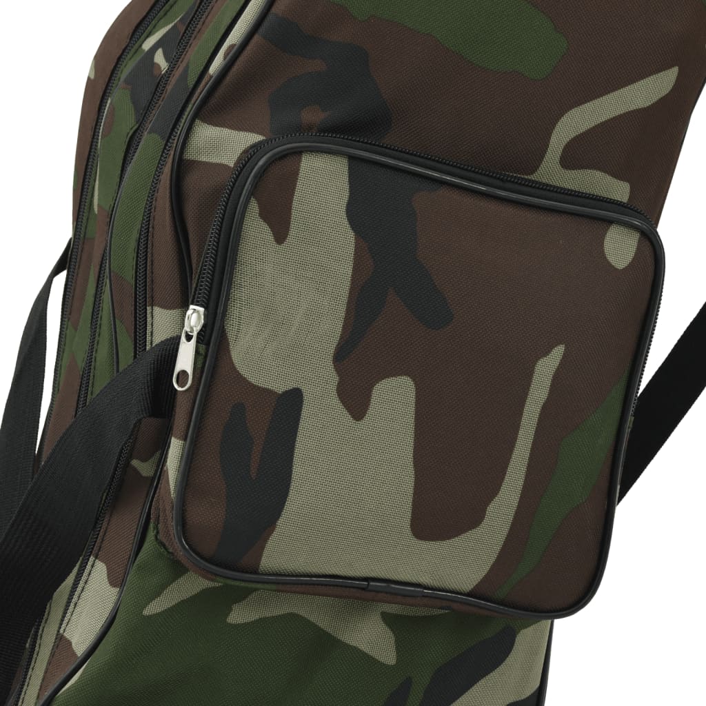 vidaXL Geantă pentru undiță, verde camuflaj, 150 cm, țesătură oxford vidaXL Geantă pentru undiță, verde camuflaj, 150 cm, țesătură oxford
