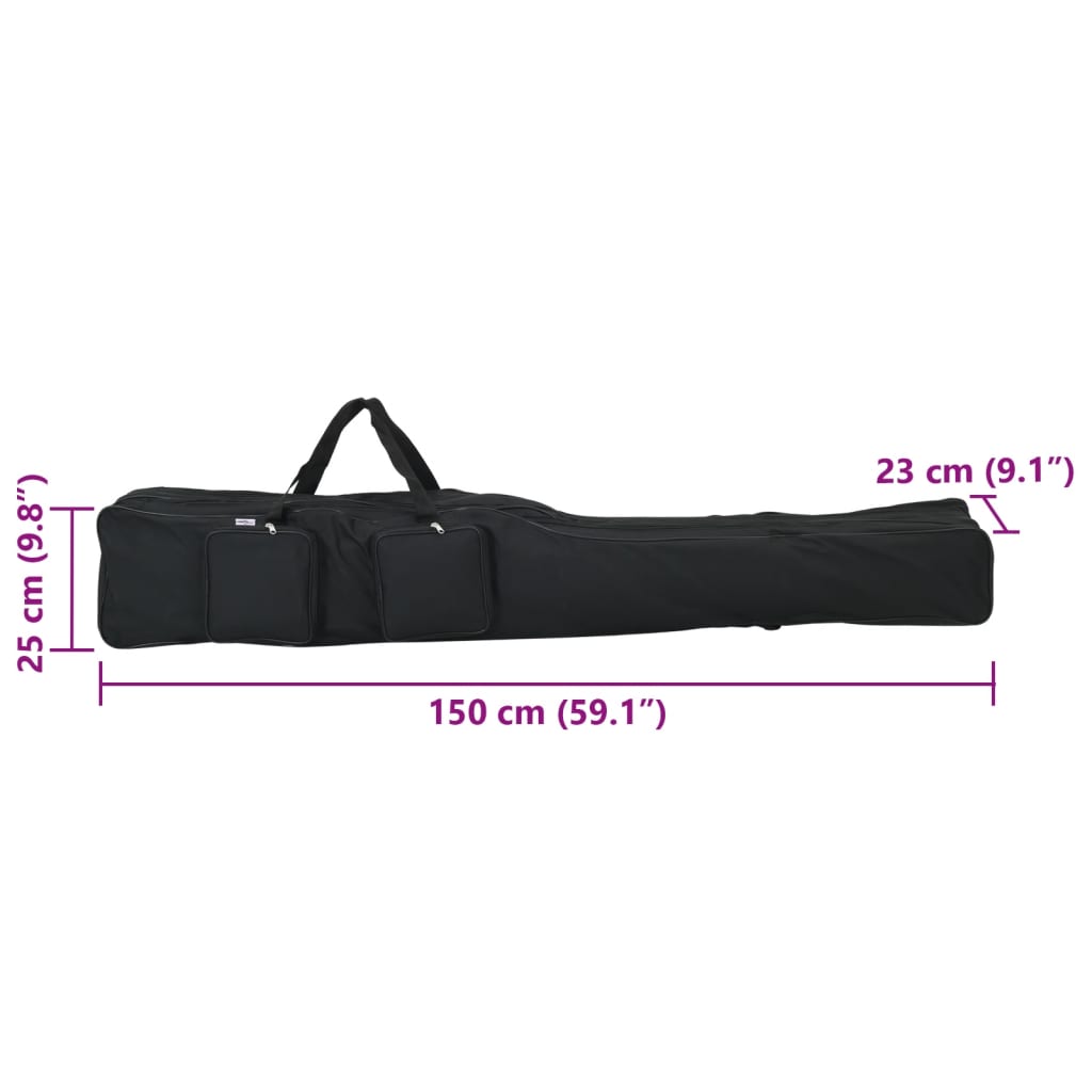 vidaXL Geantă pentru undiță, negru, 150 cm, țesătură oxford vidaXL Geantă pentru undiță, negru, 150 cm, țesătură oxford