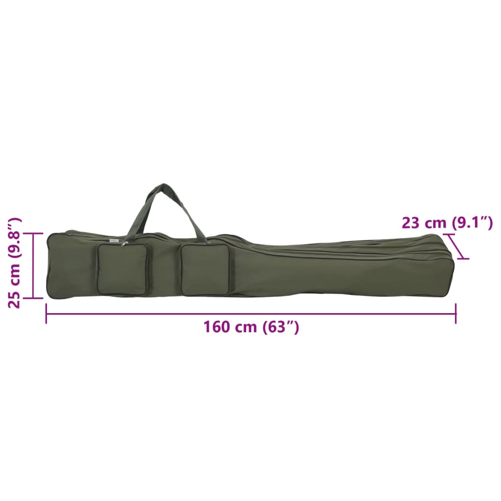 vidaXL Geantă pentru undiță, verde închis, 160 cm, țesătură oxford vidaXL Geantă pentru undiță, verde închis, 160 cm, țesătură oxford