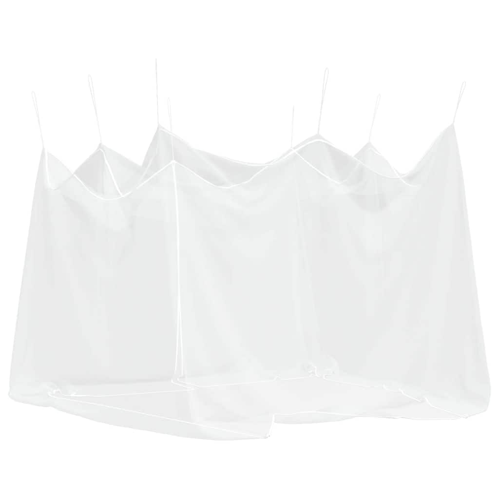 vidaXL Plasă de țânțari pentru exterior 220 ochiuri alb 300x300x250 cm