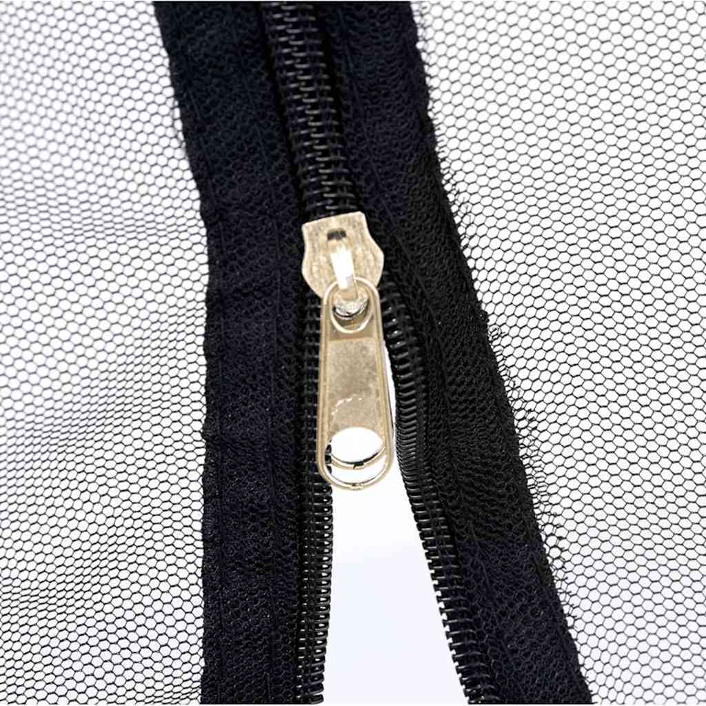 vidaXL Plasă de țânțari pentru exterior 220 ochiuri neagră 300x300x200 cm