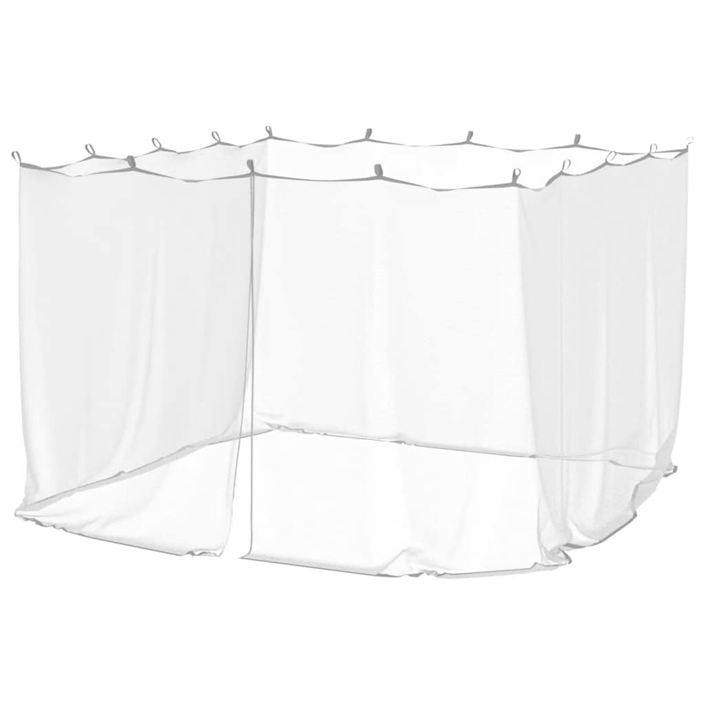 vidaXL Plasă de țânțari pentru exterior 220 ochiuri alb 300x300x200 cm