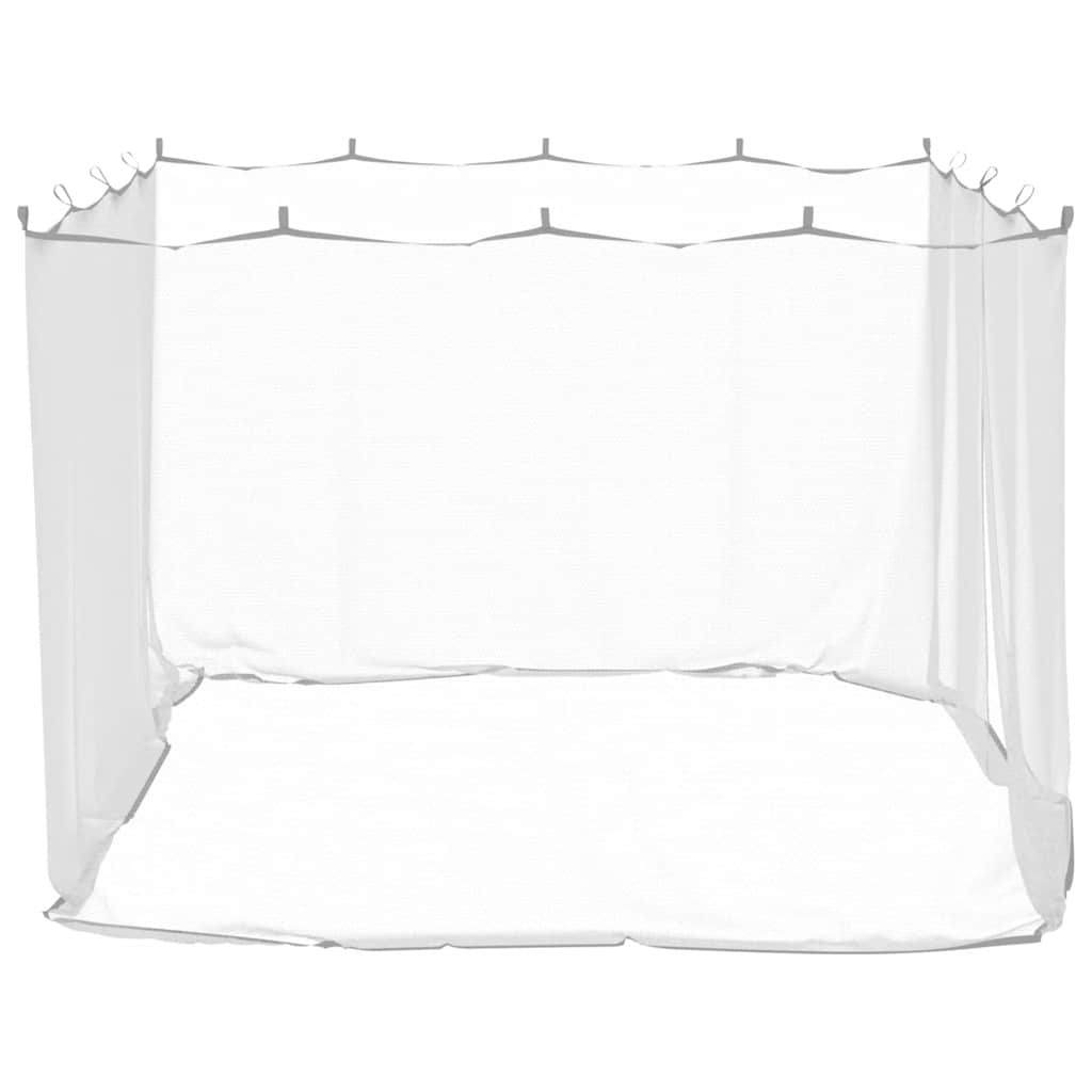 vidaXL Plasă de țânțari pentru exterior 220 ochiuri alb 300x300x200 cm
