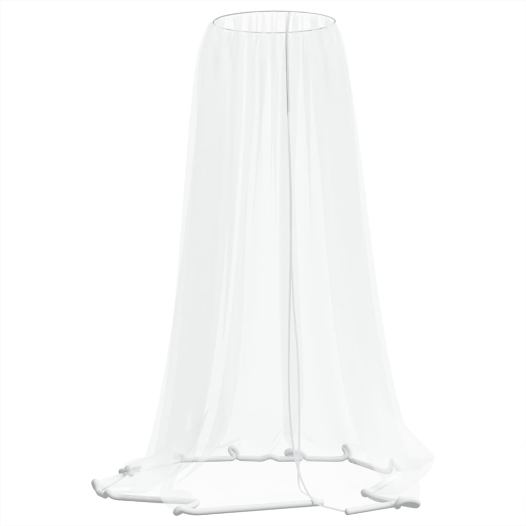 vidaXL Plasa de tantari pentru umbrela 220 ochiuri alb Φ300x230 cm vidaXL Plasa de tantari pentru umbrela 220 ochiuri alb Φ300x230 cm
