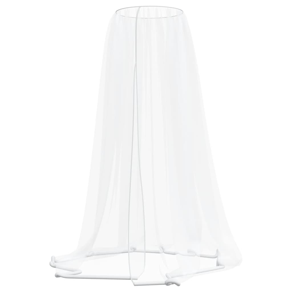 vidaXL Plasa de tantari pentru umbrela 220 ochiuri alb Φ300x230 cm vidaXL Plasa de tantari pentru umbrela 220 ochiuri alb Φ300x230 cm