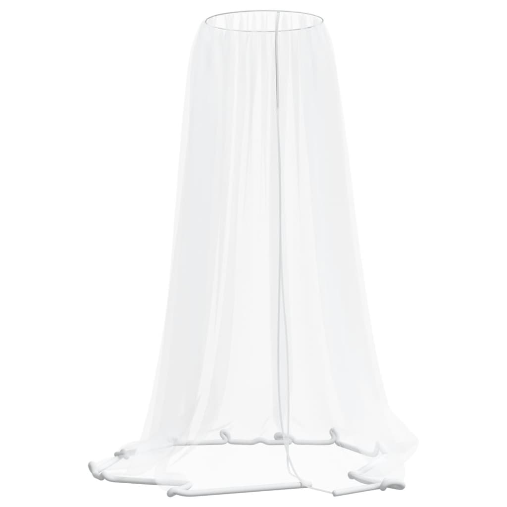 vidaXL Plasa de tantari pentru umbrela 220 ochiuri alb Φ330x250 cm vidaXL Plasa de tantari pentru umbrela 220 ochiuri alb Φ330x250 cm