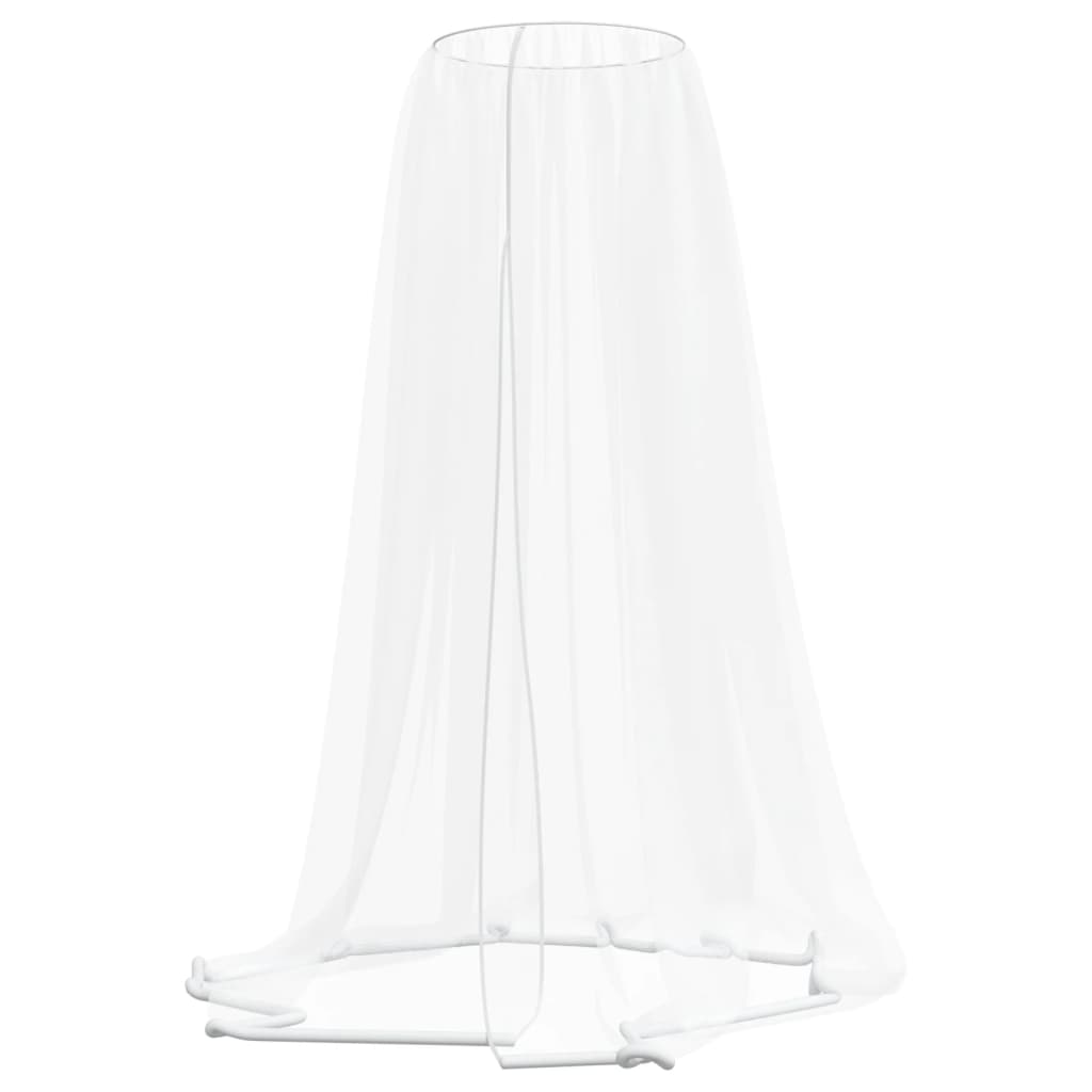 vidaXL Plasa de tantari pentru umbrela 220 ochiuri alb Φ330x250 cm vidaXL Plasa de tantari pentru umbrela 220 ochiuri alb Φ330x250 cm