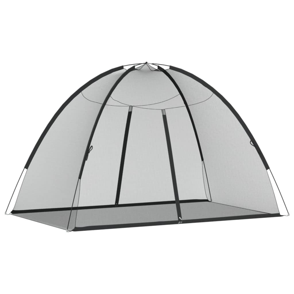 vidaXL Plasa țânțari Mongolia cu uși, 220 ochiuri negru 200x120x130 cm vidaXL Plasa țânțari Mongolia cu uși, 220 ochiuri negru 200x120x130 cm