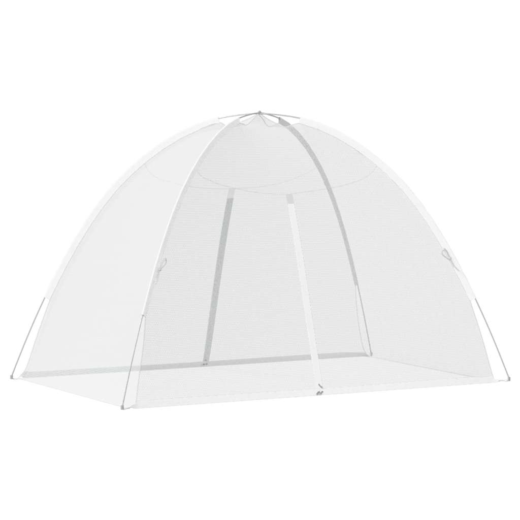 vidaXL Plasa țânțari Mongolia cu uși, 220 ochiuri alb 200x120x130 cm vidaXL Plasa țânțari Mongolia cu uși, 220 ochiuri alb 200x120x130 cm