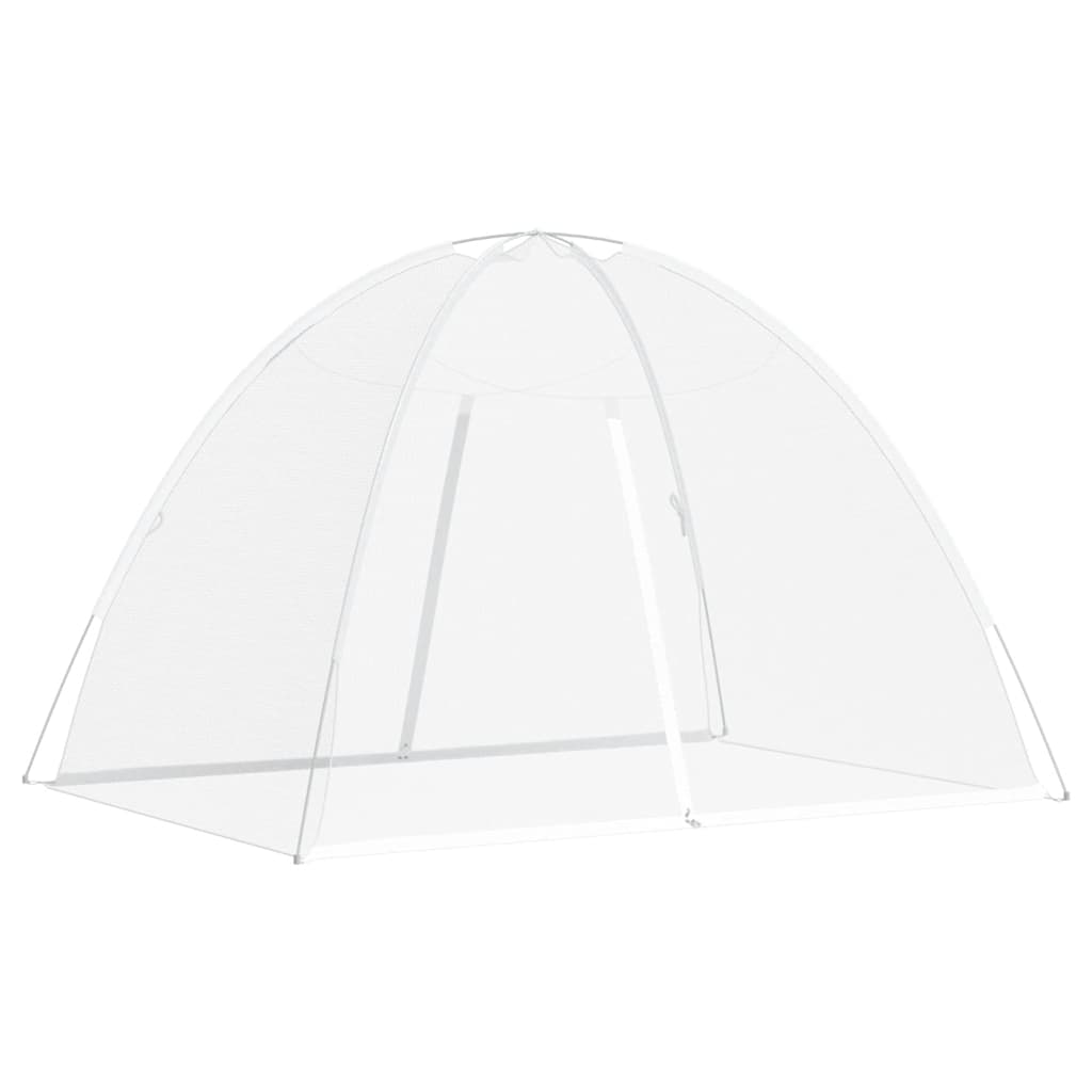 vidaXL Plasa țânțari Mongolia cu uși, 220 ochiuri alb 200x150x140 cm vidaXL Plasa țânțari Mongolia cu uși, 220 ochiuri alb 200x150x140 cm