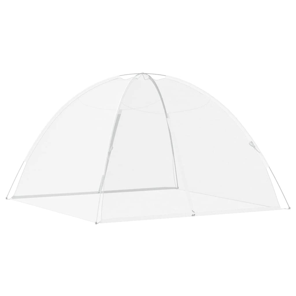 vidaXL Plasa țânțari Mongolia cu uși, 220 ochiuri alb 200x200x130 cm vidaXL Plasa țânțari Mongolia cu uși, 220 ochiuri alb 200x200x130 cm