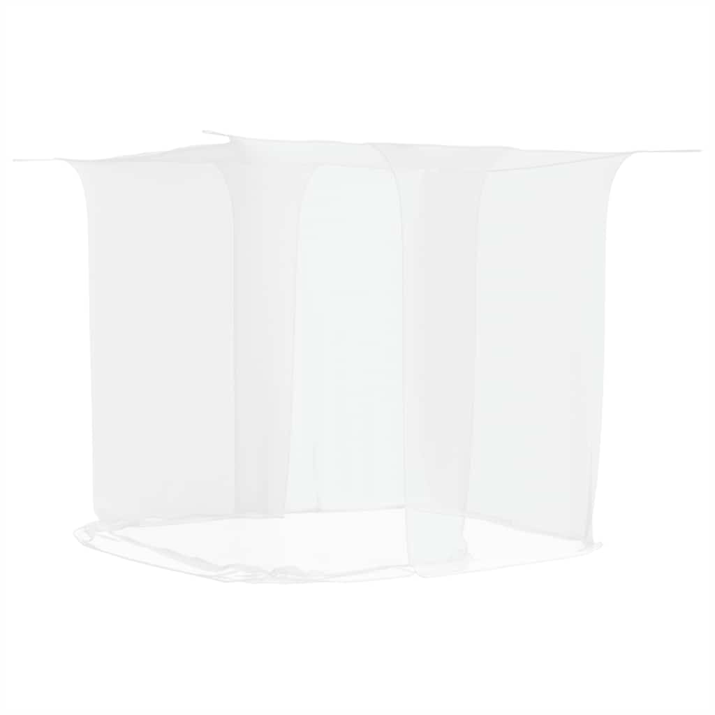 vidaXL Plasa de tantari suspendata 156 ochiuri alb 220x150x180 cm