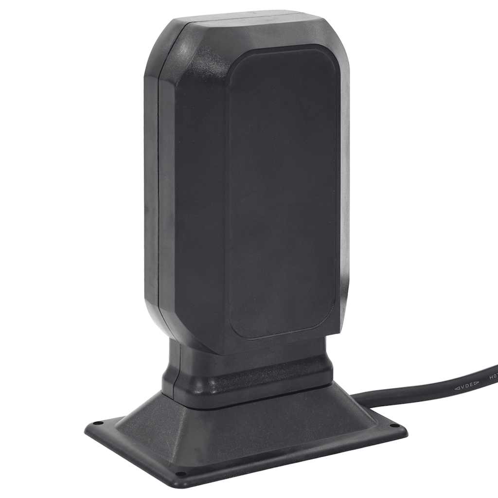 vidaXL Priză de exterior cu țăruș și 2 căi, negru/verde, 15,5x11x24 cm vidaXL Priză de exterior cu țăruș și 2 căi, negru/verde, 15,5x11x24 cm
