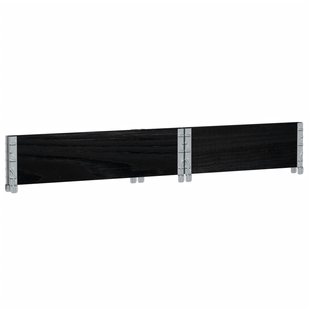 vidaXL Ramă pentru paleți, negru, 80x60 cm, lemn masiv de pin vidaXL Ramă pentru paleți, negru, 80x60 cm, lemn masiv de pin