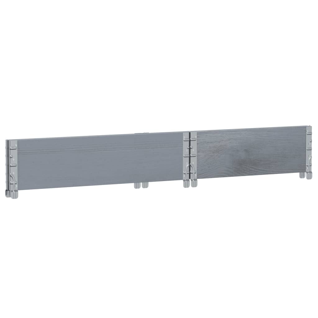vidaXL Ramă pentru paleți, gri, 80x60 cm, lemn masiv de pin vidaXL Ramă pentru paleți, gri, 80x60 cm, lemn masiv de pin