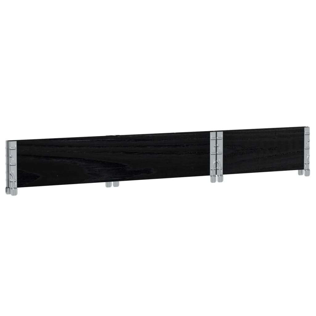 vidaXL Ramă pentru paleți, negru, 100x50 cm, lemn masiv de pin vidaXL Ramă pentru paleți, negru, 100x50 cm, lemn masiv de pin