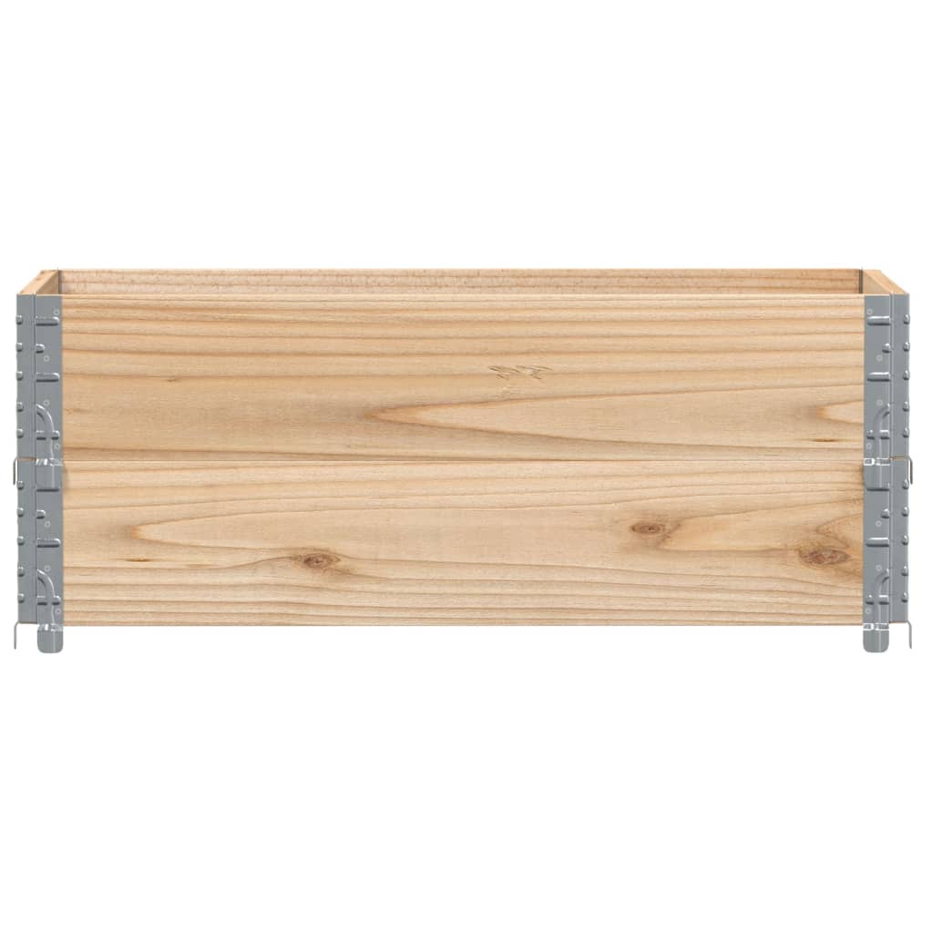 vidaXL Rame pentru paleți, 2 buc., 100x50 cm, lemn masiv de pin vidaXL Rame pentru paleți, 2 buc., 100x50 cm, lemn masiv de pin
