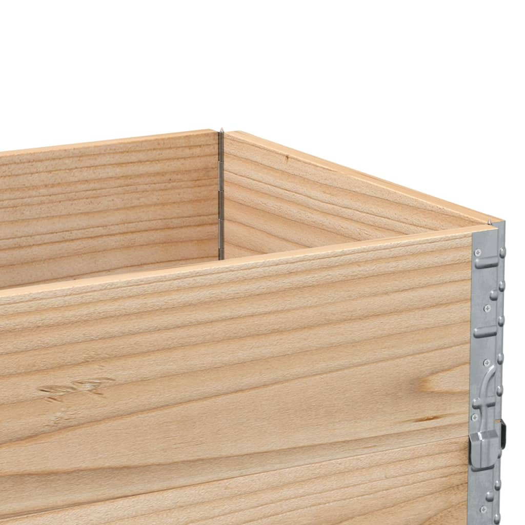 vidaXL Rame pentru paleți, 2 buc., 100x50 cm, lemn masiv de pin vidaXL Rame pentru paleți, 2 buc., 100x50 cm, lemn masiv de pin