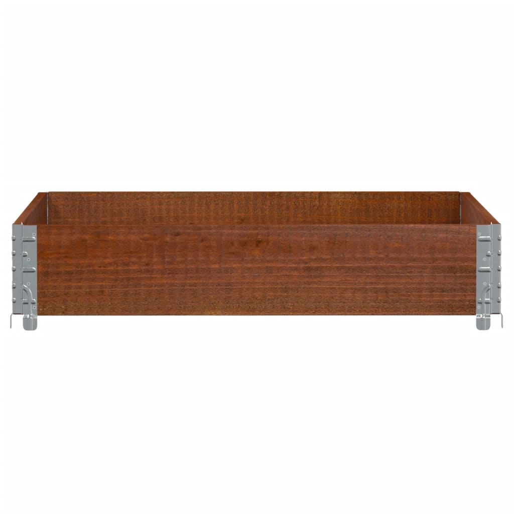 vidaXL Ramă pentru paleți, maro, 100x100 cm, lemn masiv pin vidaXL Ramă pentru paleți, maro, 100x100 cm, lemn masiv pin