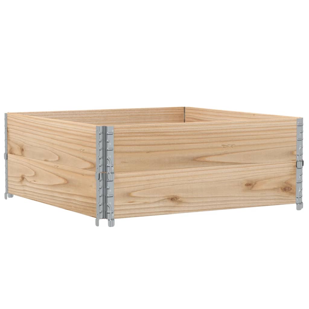 vidaXL Rame pentru paleți, 2 buc., 100x100 cm, lemn masiv de pin vidaXL Rame pentru paleți, 2 buc., 100x100 cm, lemn masiv de pin