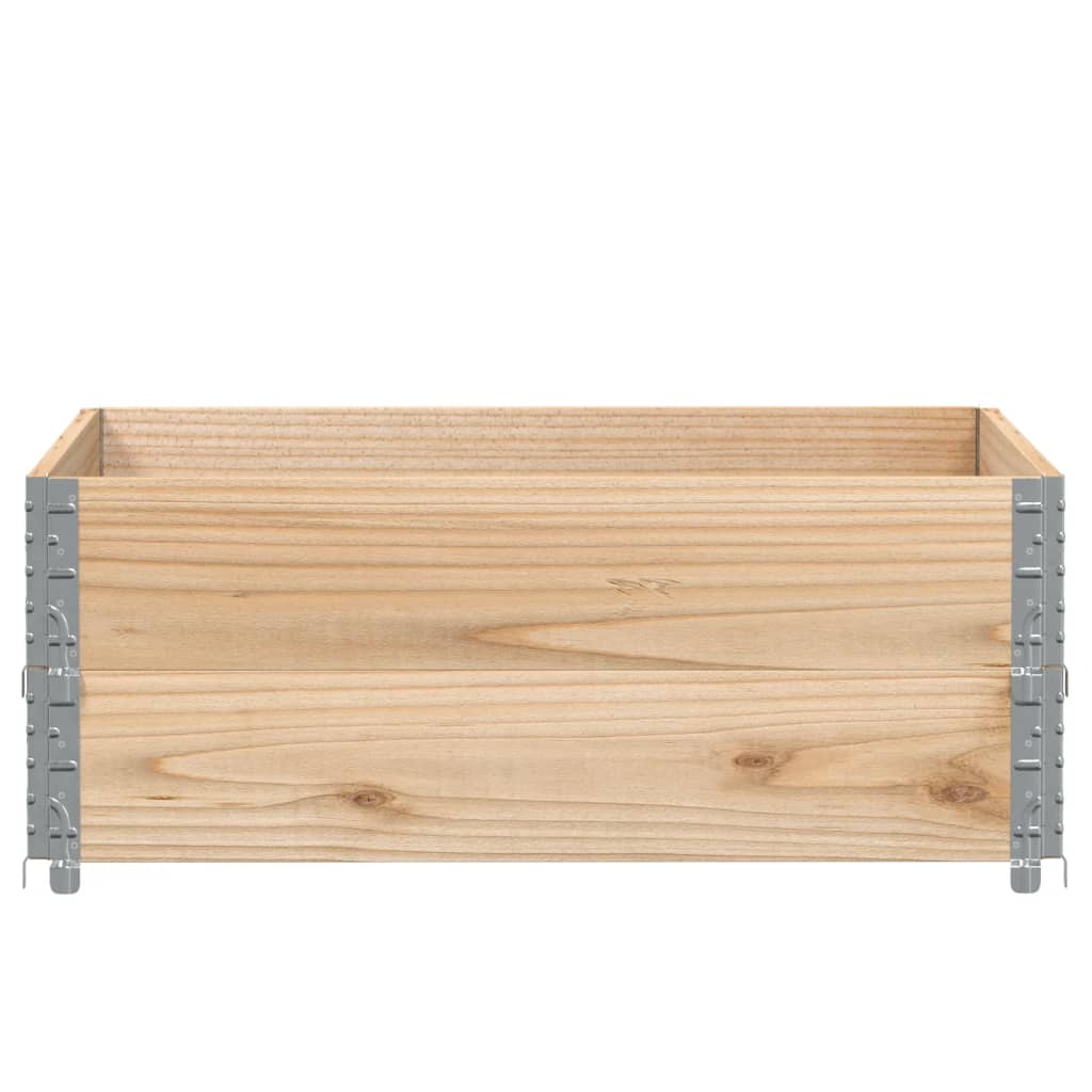 vidaXL Rame pentru paleți, 2 buc., 100x100 cm, lemn masiv de pin vidaXL Rame pentru paleți, 2 buc., 100x100 cm, lemn masiv de pin