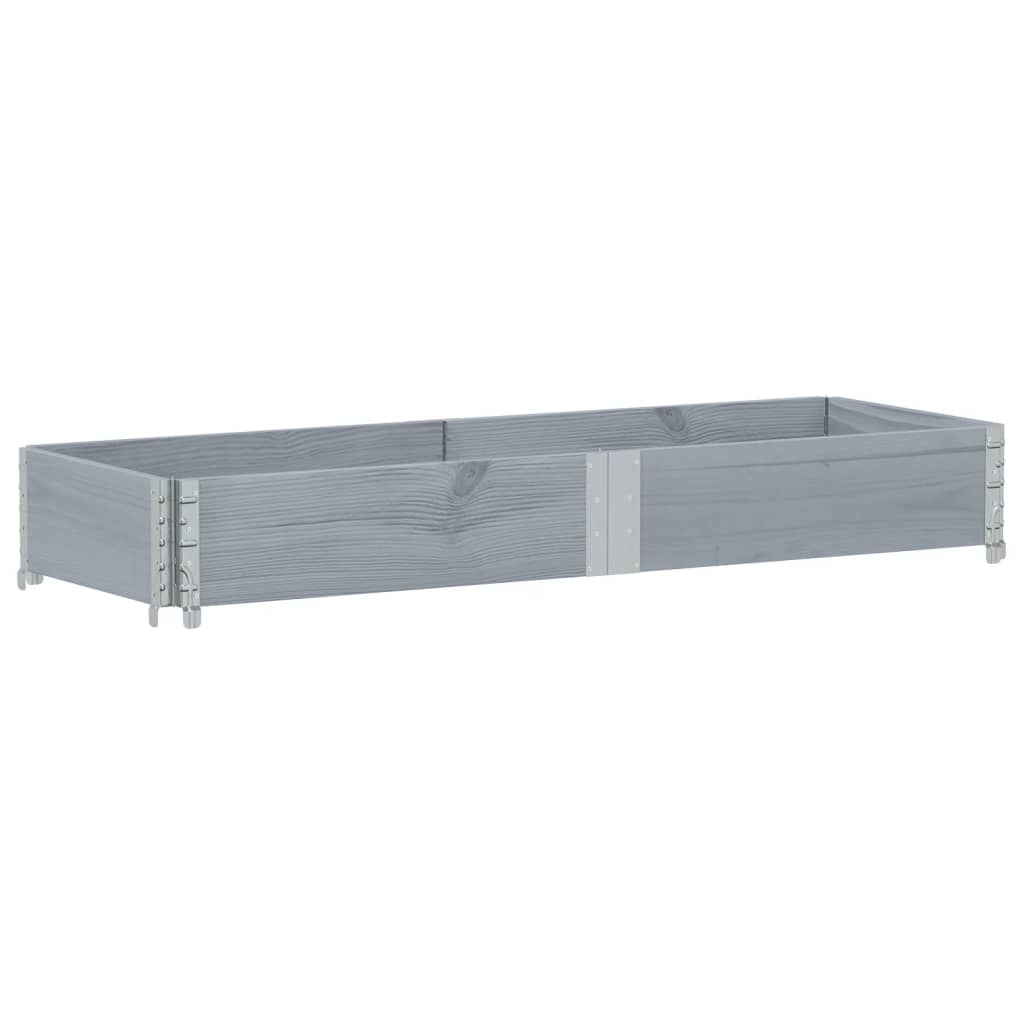 vidaXL Ramă pentru paleți, gri, 150x50 cm, lemn masiv de pin vidaXL Ramă pentru paleți, gri, 150x50 cm, lemn masiv de pin