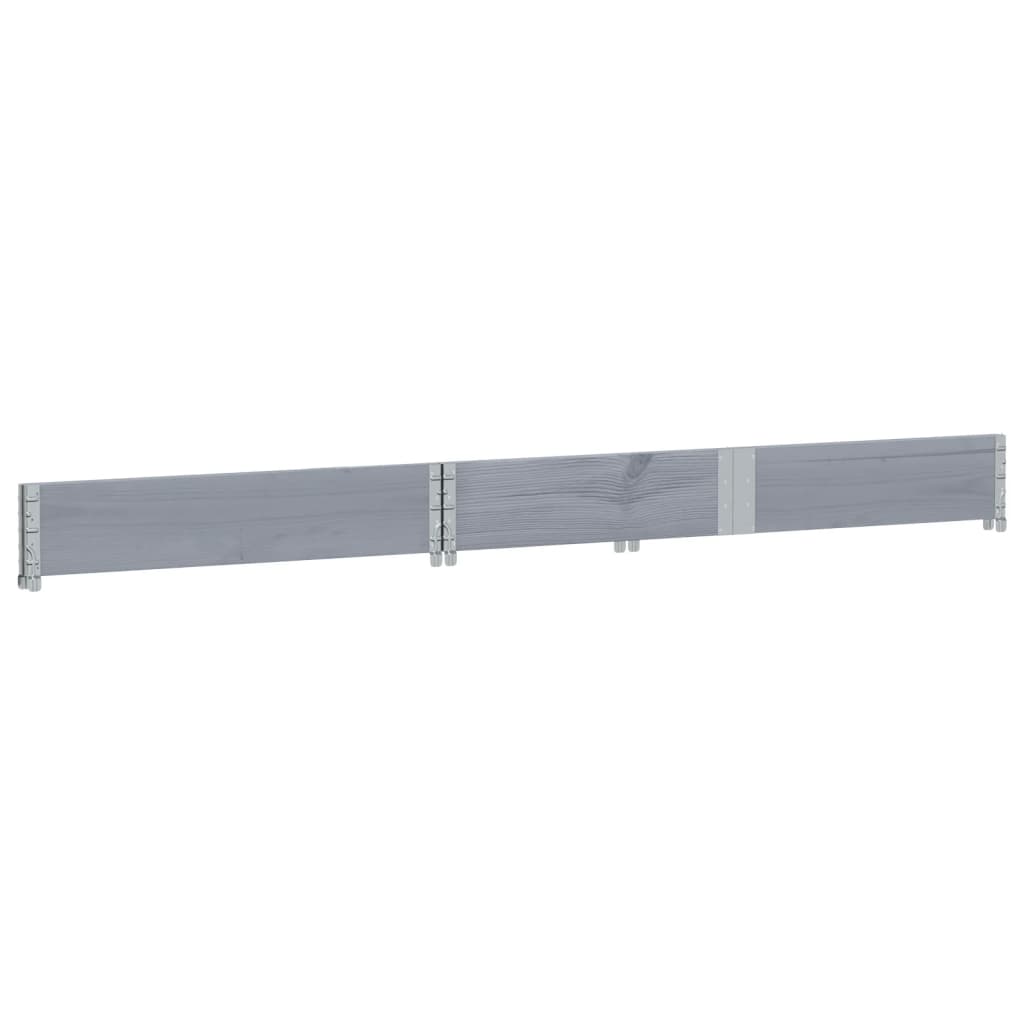 vidaXL Ramă pentru paleți, gri, 150x50 cm, lemn masiv de pin vidaXL Ramă pentru paleți, gri, 150x50 cm, lemn masiv de pin
