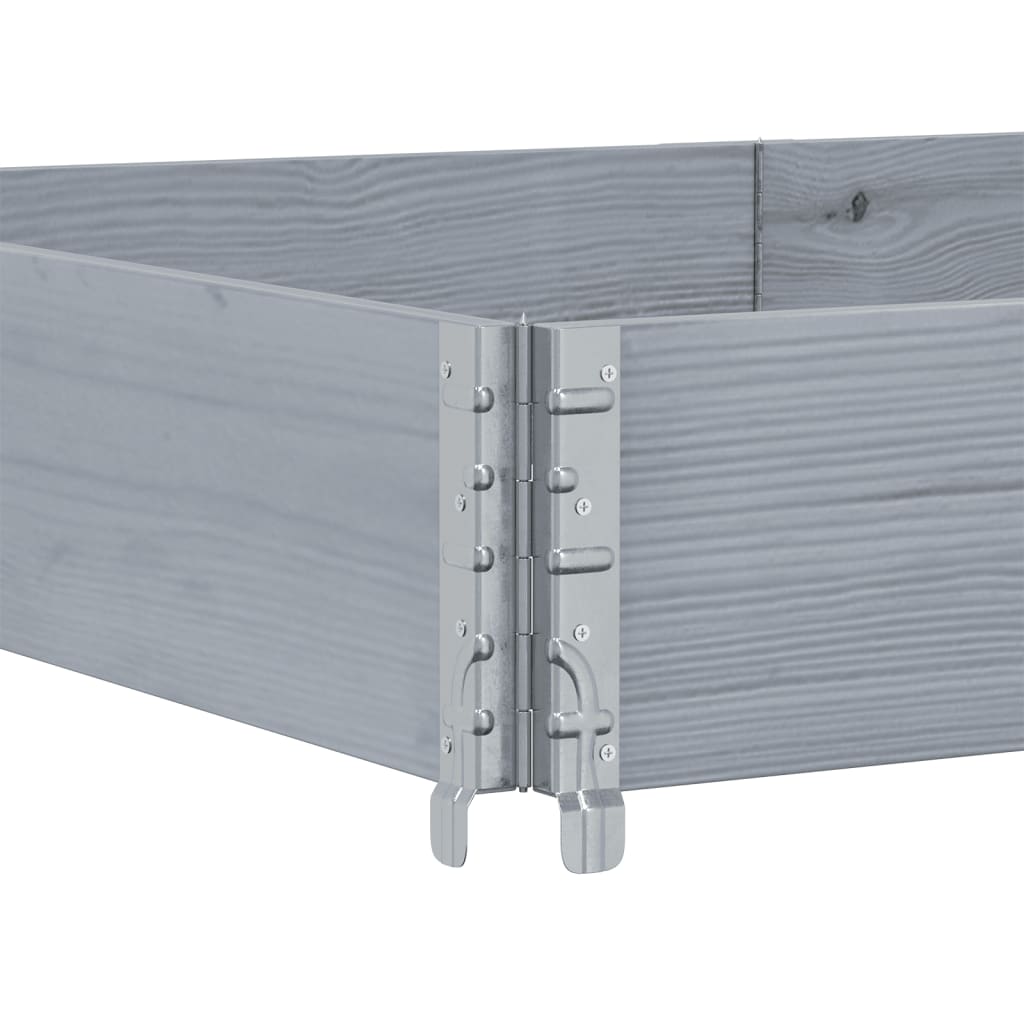 vidaXL Ramă pentru paleți, gri, 150x50 cm, lemn masiv de pin vidaXL Ramă pentru paleți, gri, 150x50 cm, lemn masiv de pin