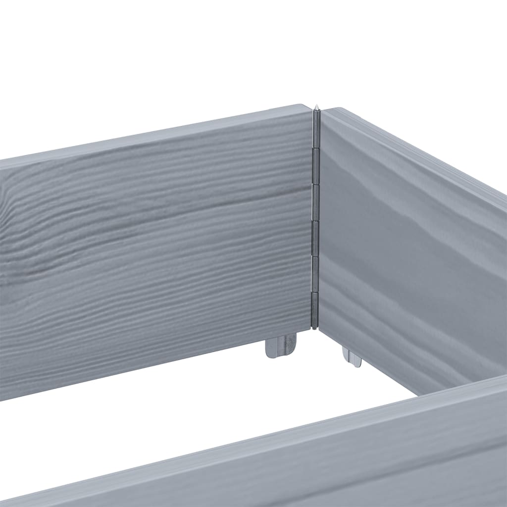 vidaXL Ramă pentru paleți, gri, 150x50 cm, lemn masiv de pin vidaXL Ramă pentru paleți, gri, 150x50 cm, lemn masiv de pin