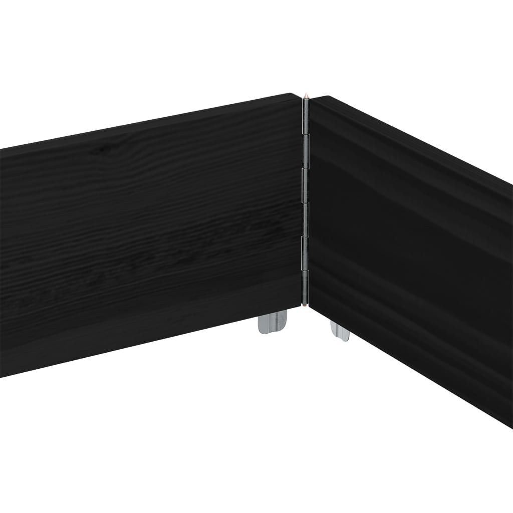 vidaXL Ramă pentru paleți, negru, 150x100 cm, lemn masiv pin vidaXL Ramă pentru paleți, negru, 150x100 cm, lemn masiv pin
