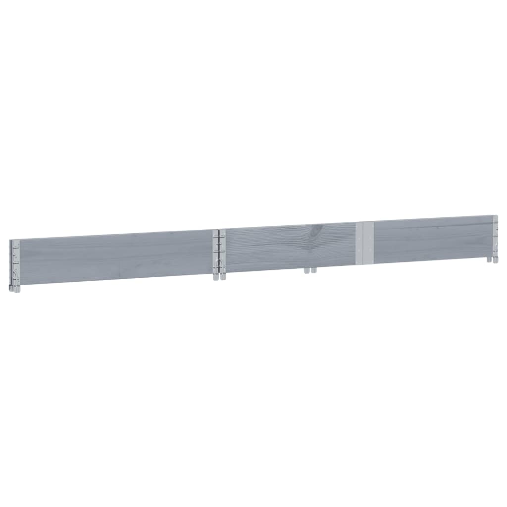 vidaXL Ramă pentru paleți, gri, 150x100 cm, lemn masiv pin vidaXL Ramă pentru paleți, gri, 150x100 cm, lemn masiv pin