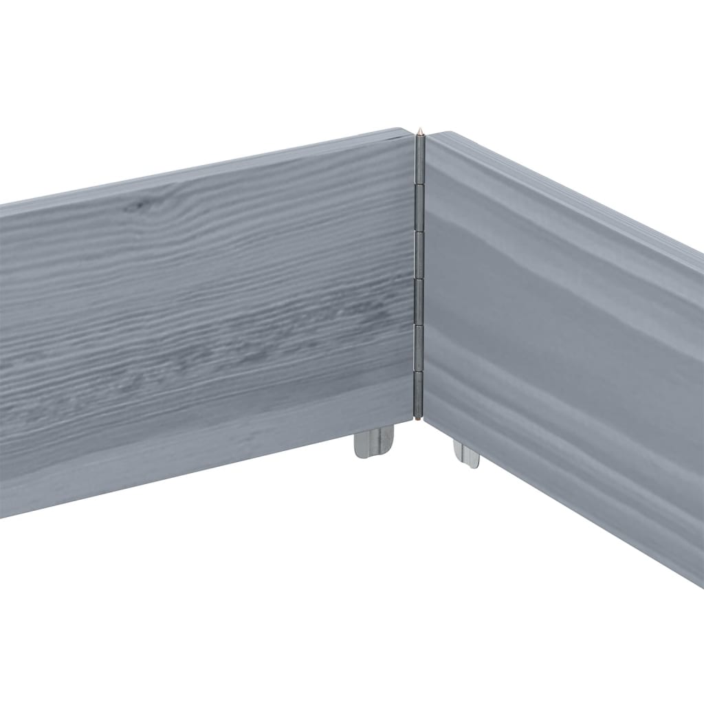 vidaXL Ramă pentru paleți, gri, 150x100 cm, lemn masiv pin vidaXL Ramă pentru paleți, gri, 150x100 cm, lemn masiv pin