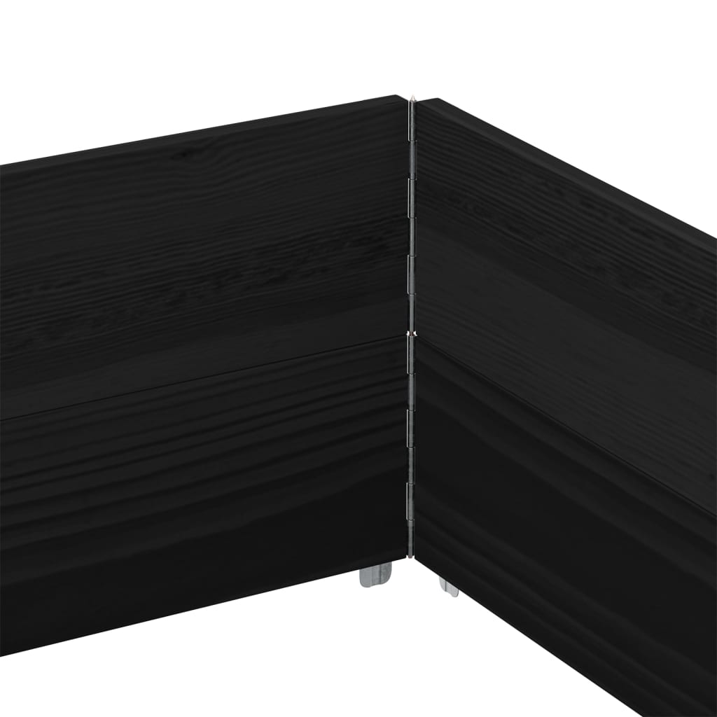vidaXL Rame pentru paleți, 2 buc., negru, 150x100 cm, lemn masiv pin vidaXL Rame pentru paleți, 2 buc., negru, 150x100 cm, lemn masiv pin
