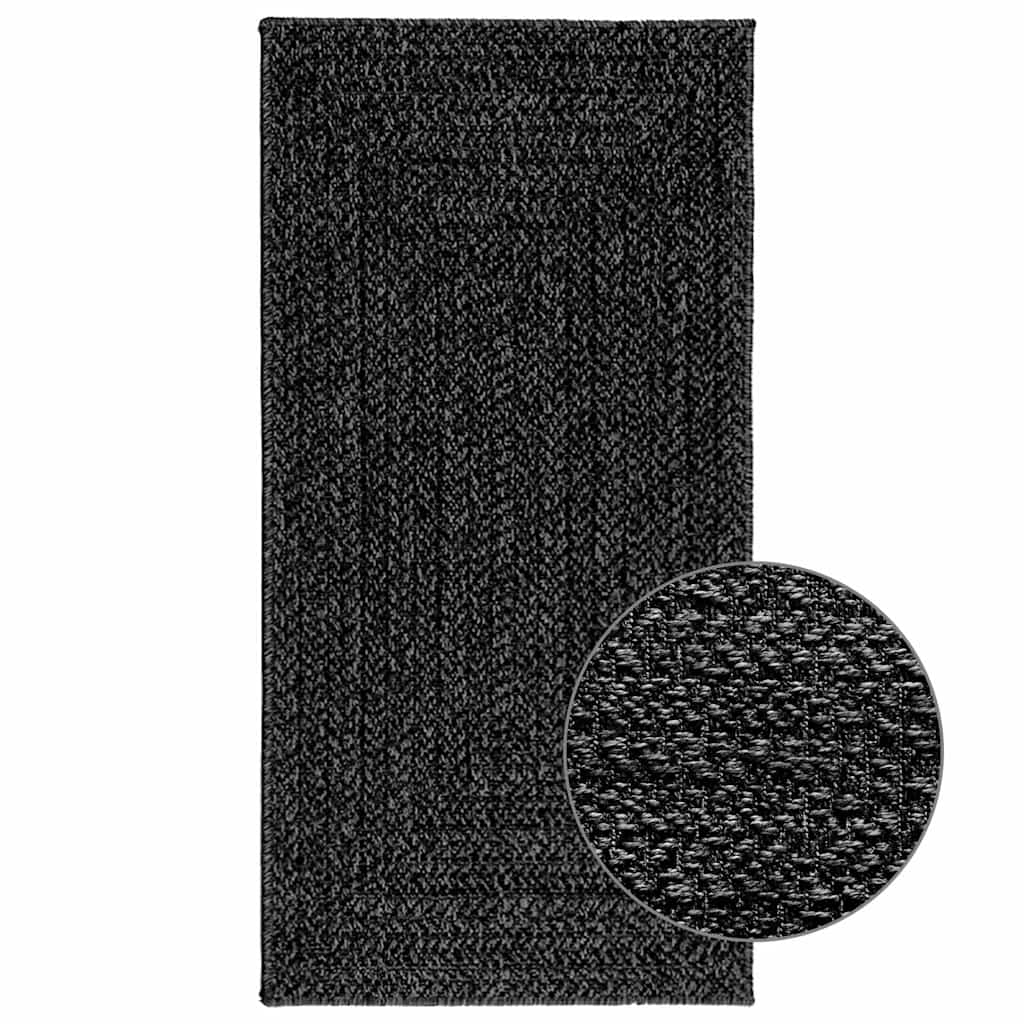 vidaXL Covor „ZIZUR” Antracit aspect iuta pentru interior și exterior vidaXL Covor „ZIZUR” Antracit aspect iuta pentru interior și exterior