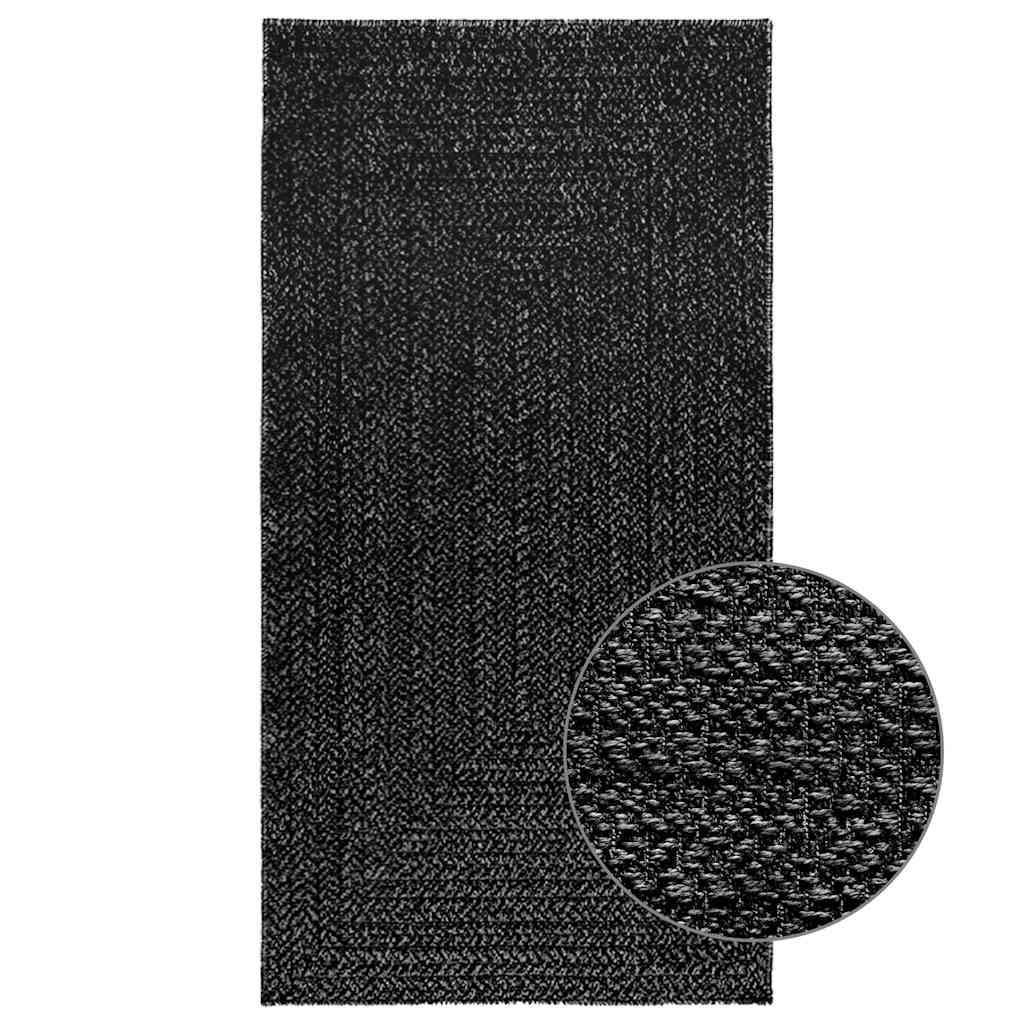 vidaXL Covor „ZIZUR” Antracit aspect iuta pentru interior și exterior vidaXL Covor „ZIZUR” Antracit aspect iuta pentru interior și exterior